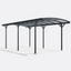10x19 FT Heavy Duty Metal Carport without Sidewalls Grey