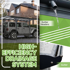 10x19 FT Heavy Duty Metal Carport without Sidewalls Grey