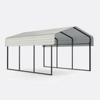 10x15FT Heavy Duty Metal Carport without Sidewalls